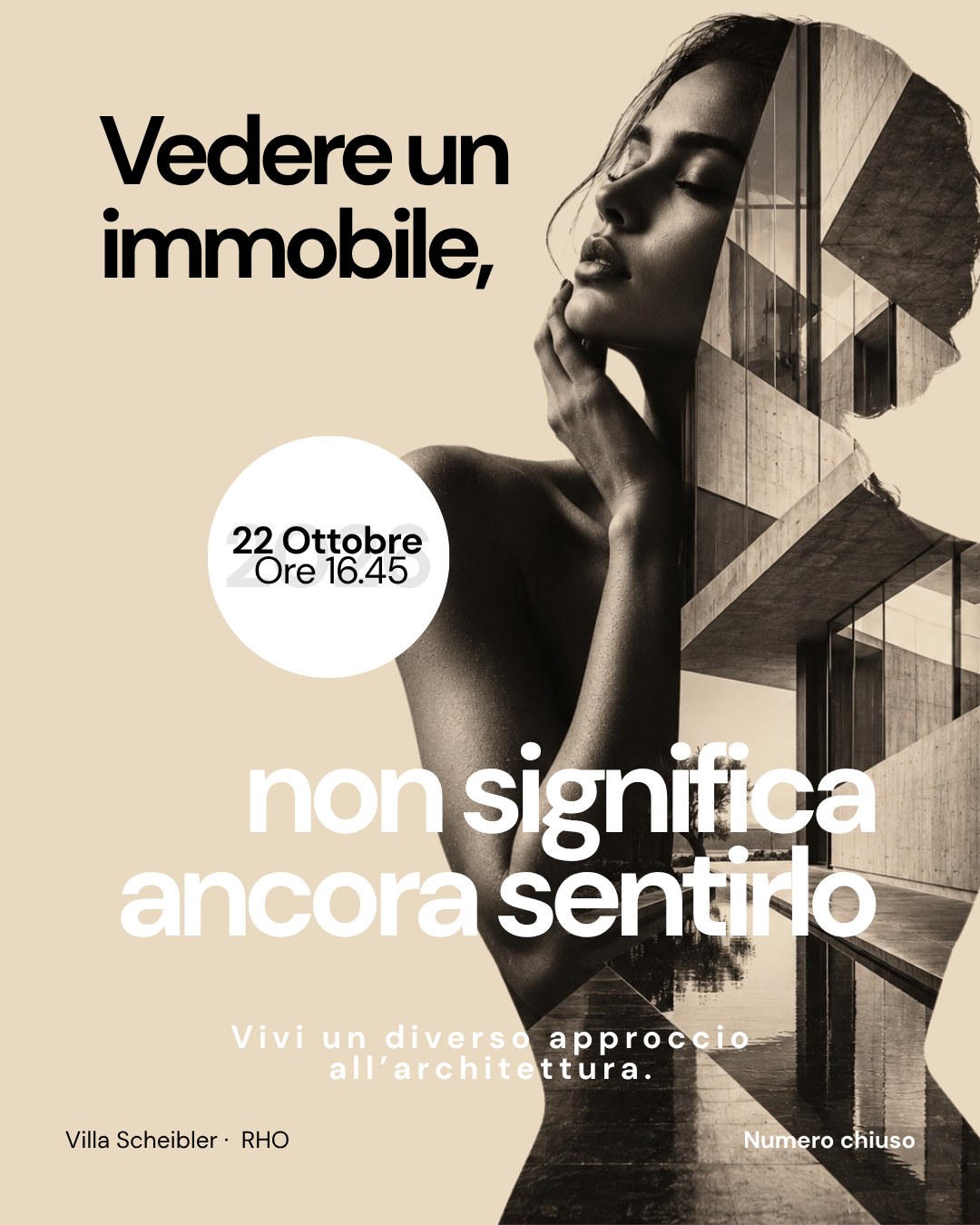 Creatività dell'evento di architettura e filosofia a Milano: Vedere un immobile non significa ancora sentirlo, 22 ottobre ore 16.45