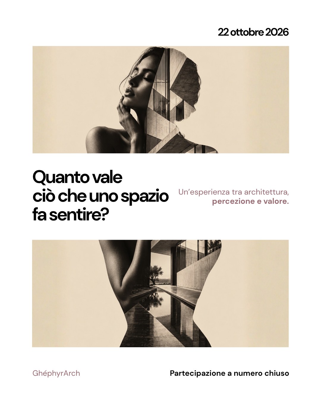 Creatività dell'evento di architettura e filosofia a Milano: Quanto vale ciò che uno spazio fa sentire? Un'esperienza tra architettura, percezione e valore